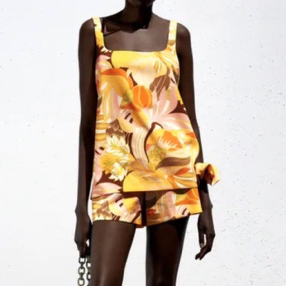 Zara Two Piece Shorts Set